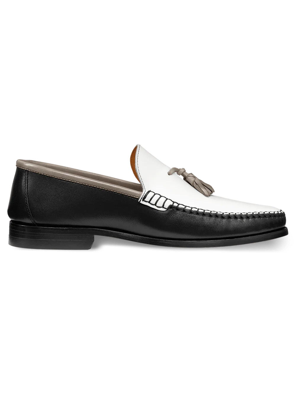 Branson Tassel Loafer - Black/white - Image 2