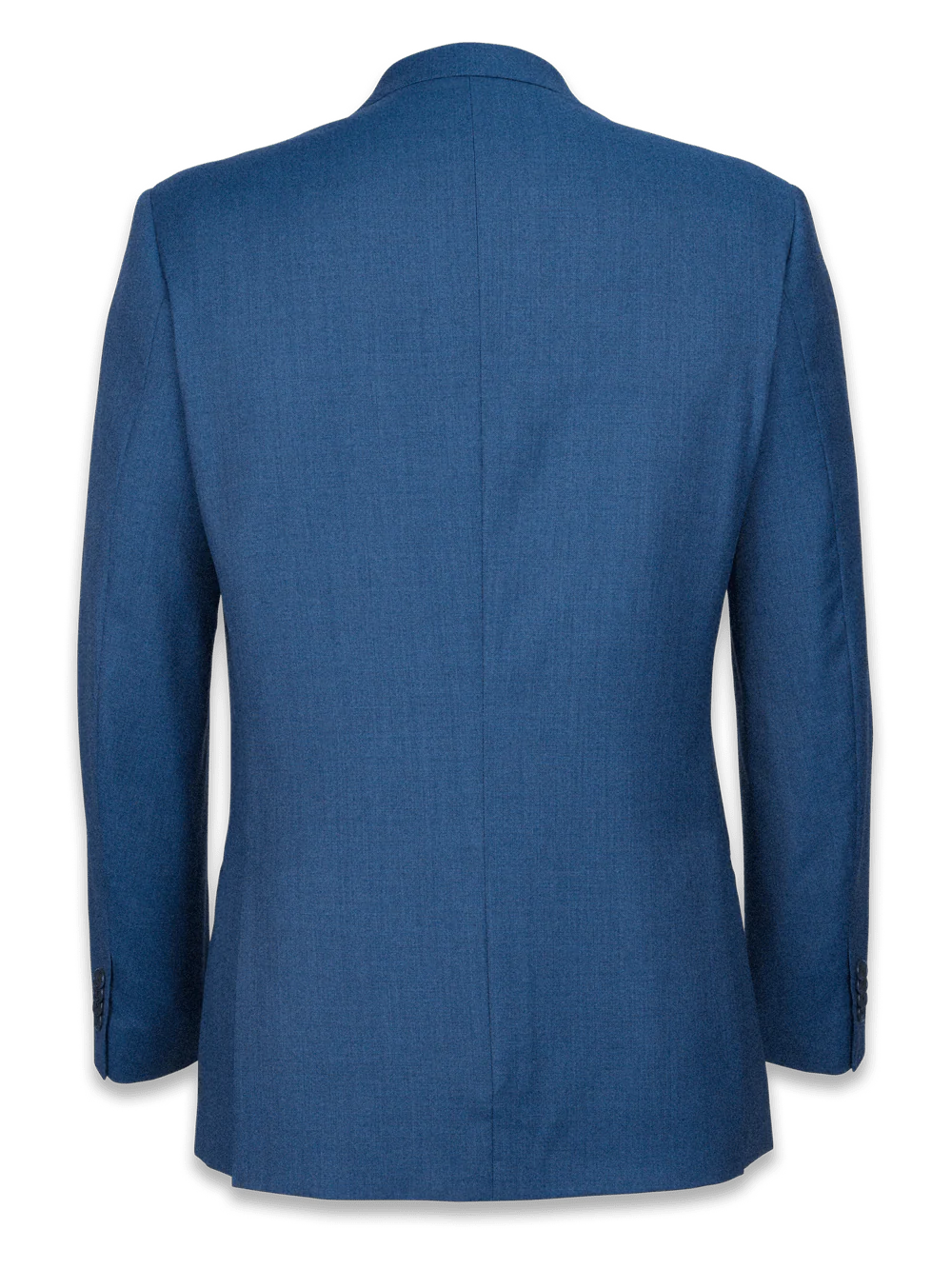 Classic Fit Sharkskin Notch Lapel Suit Jacket - Slate Blue - Image 2