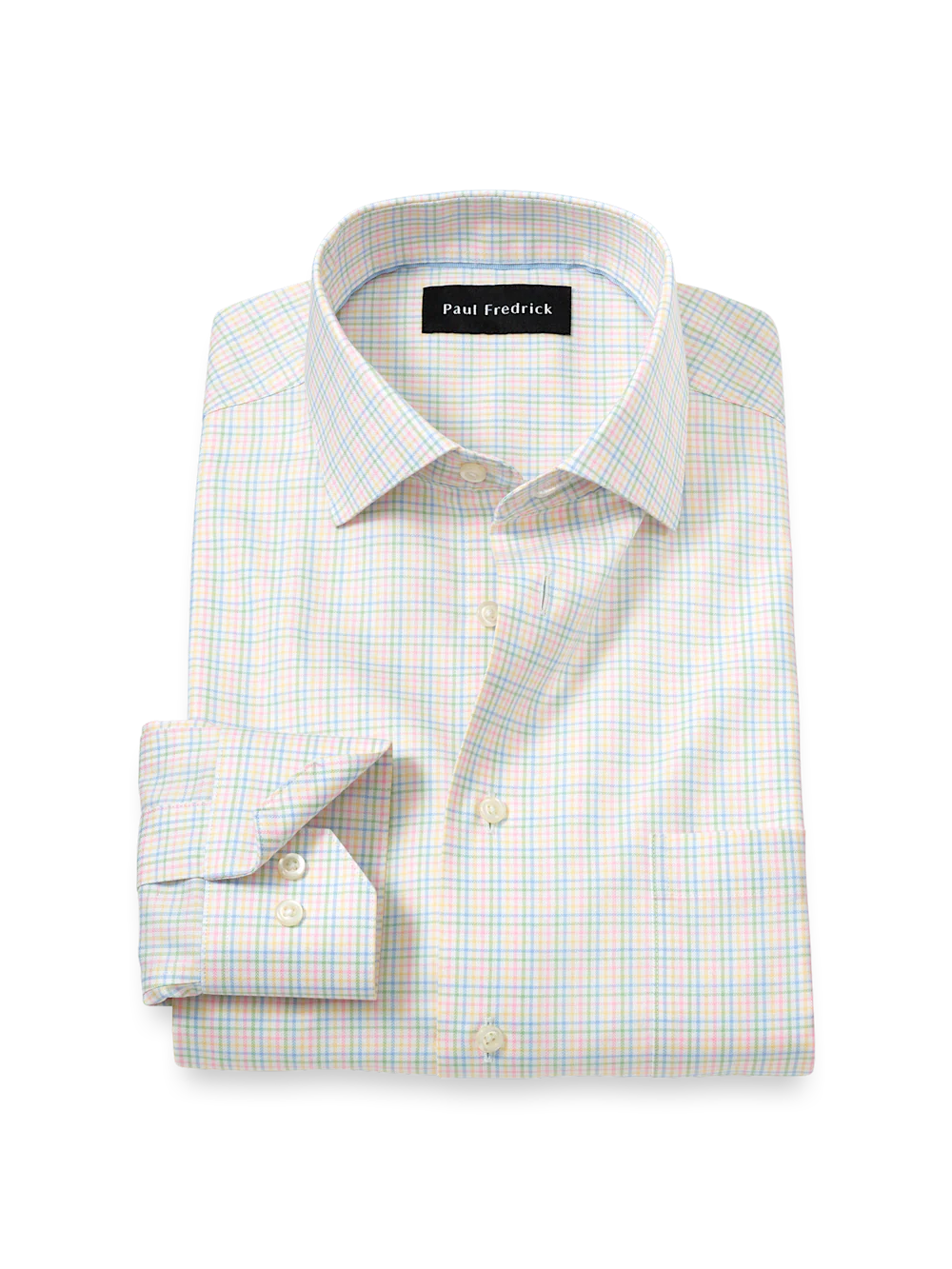 Comfort Stretch Non-Iron Check Dress Shirt - Multi