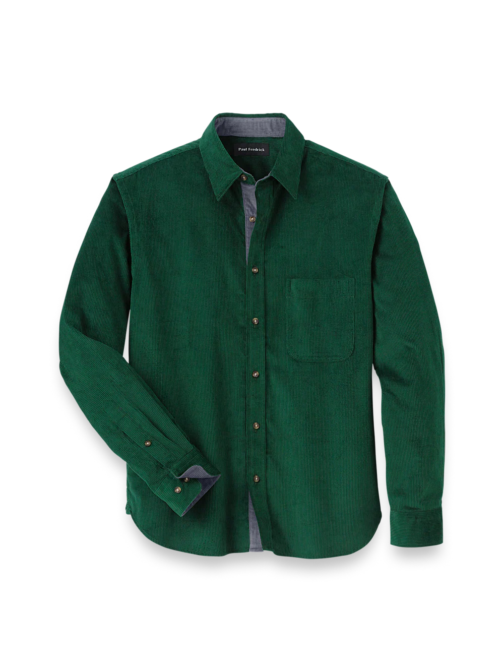 Cotton Corduroy Casual Shirt - Green