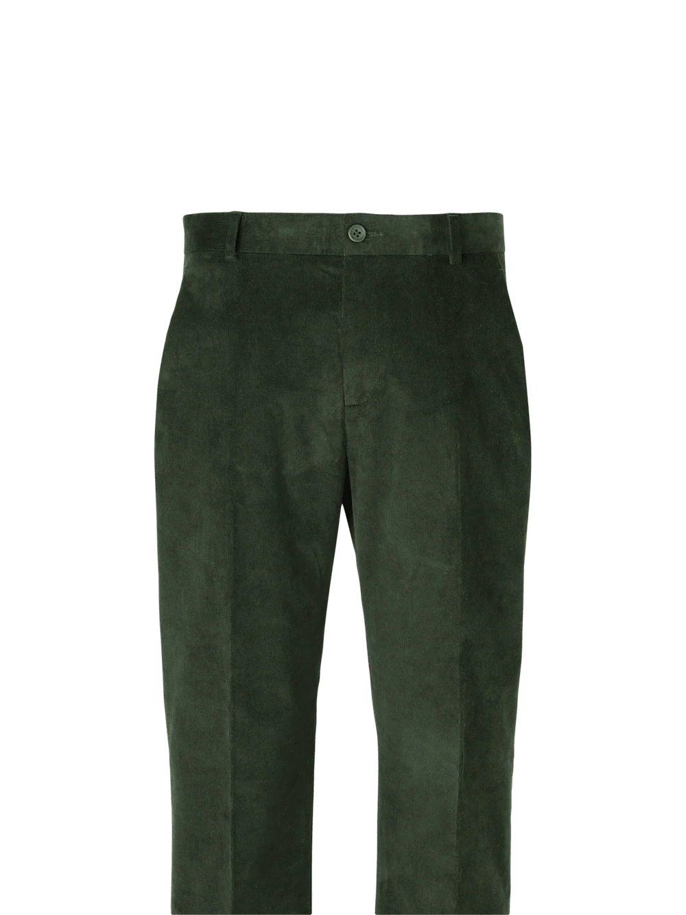 Cotton Stretch Corduroy Pants - Forest Green - Image 2