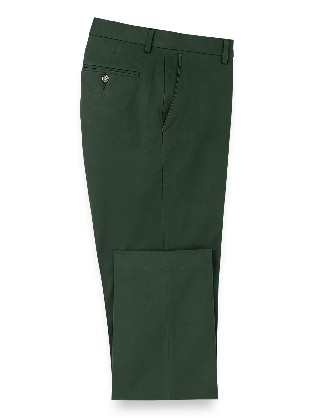 Cotton Stretch Twill Pants - Dark Green