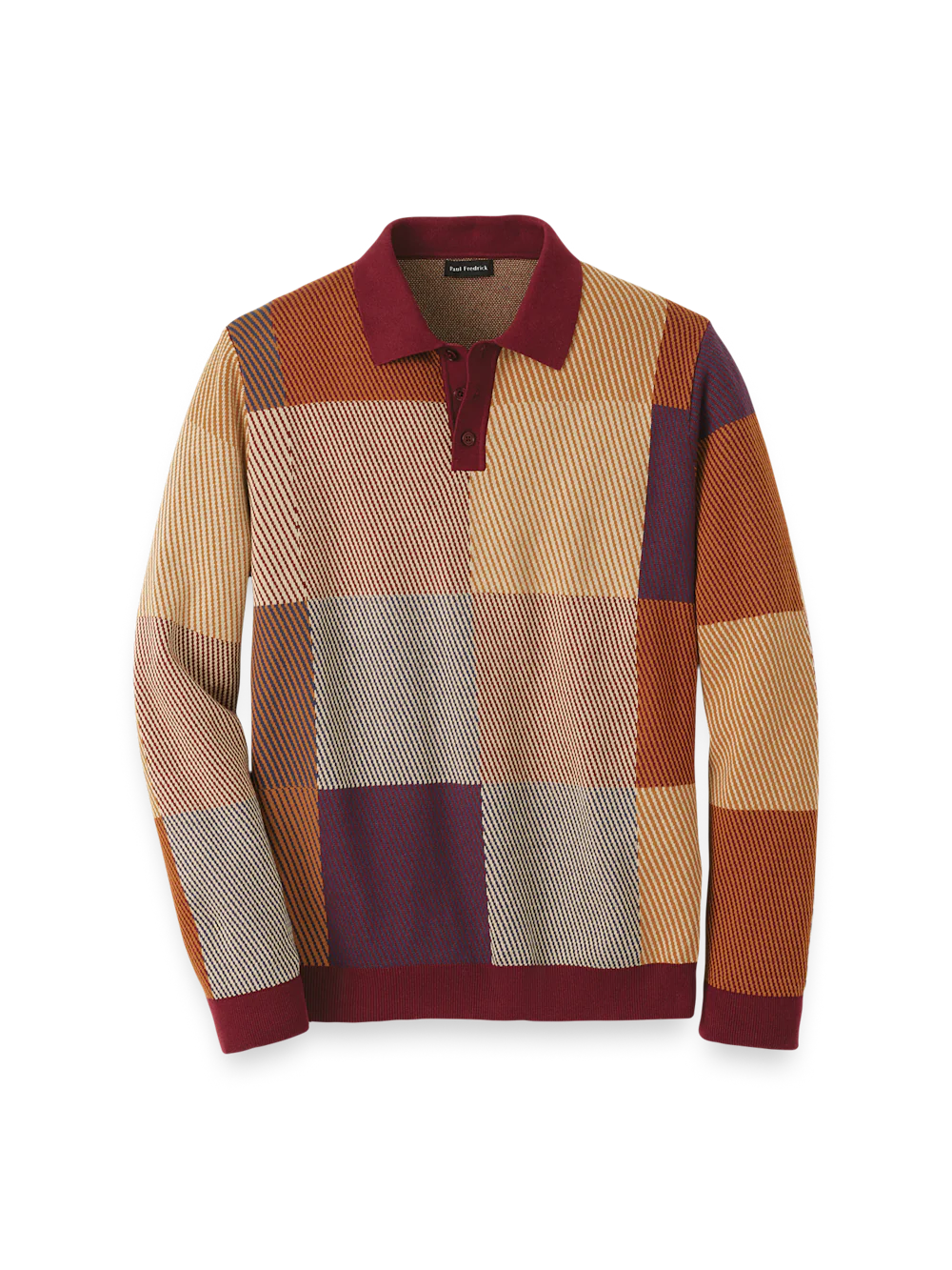 Cotton Three Button Polo - Multi