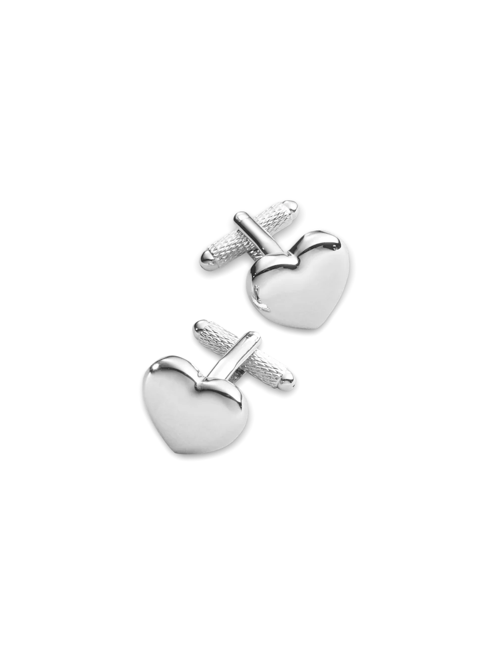 Heart Cufflink - Silver