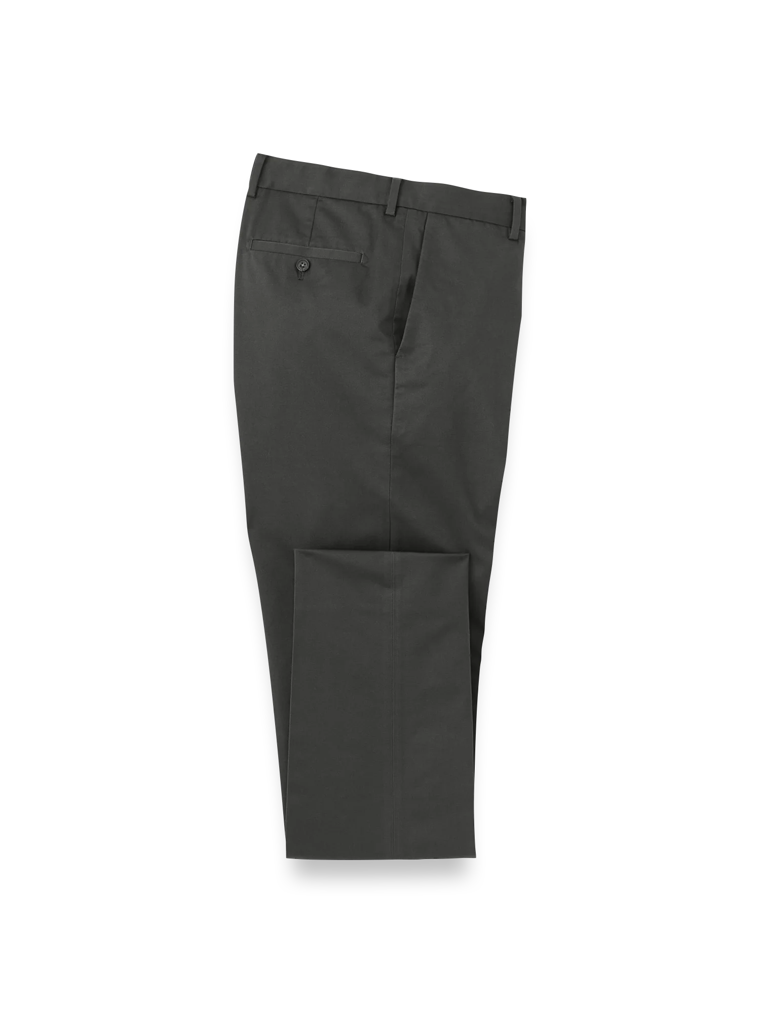 Non-Iron Cotton Stretch Twill Pant - Charcoal