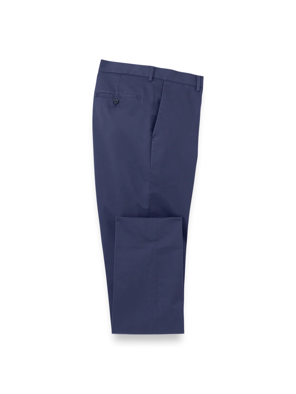 Non-Iron Cotton Stretch Twill Pants - Bright Navy
