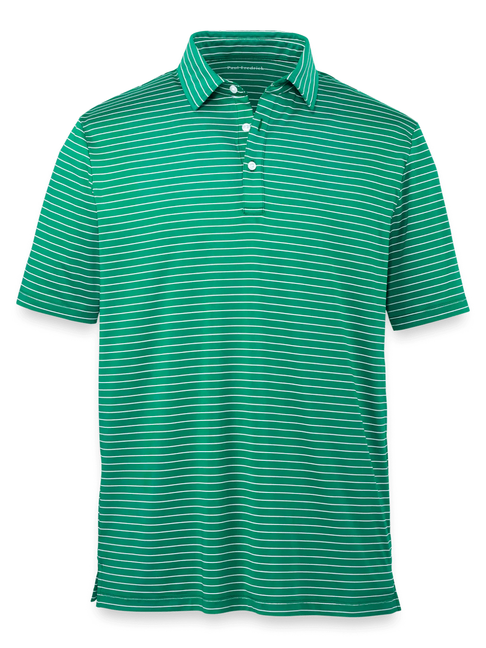 Performance Blend Three Button Polo - Green