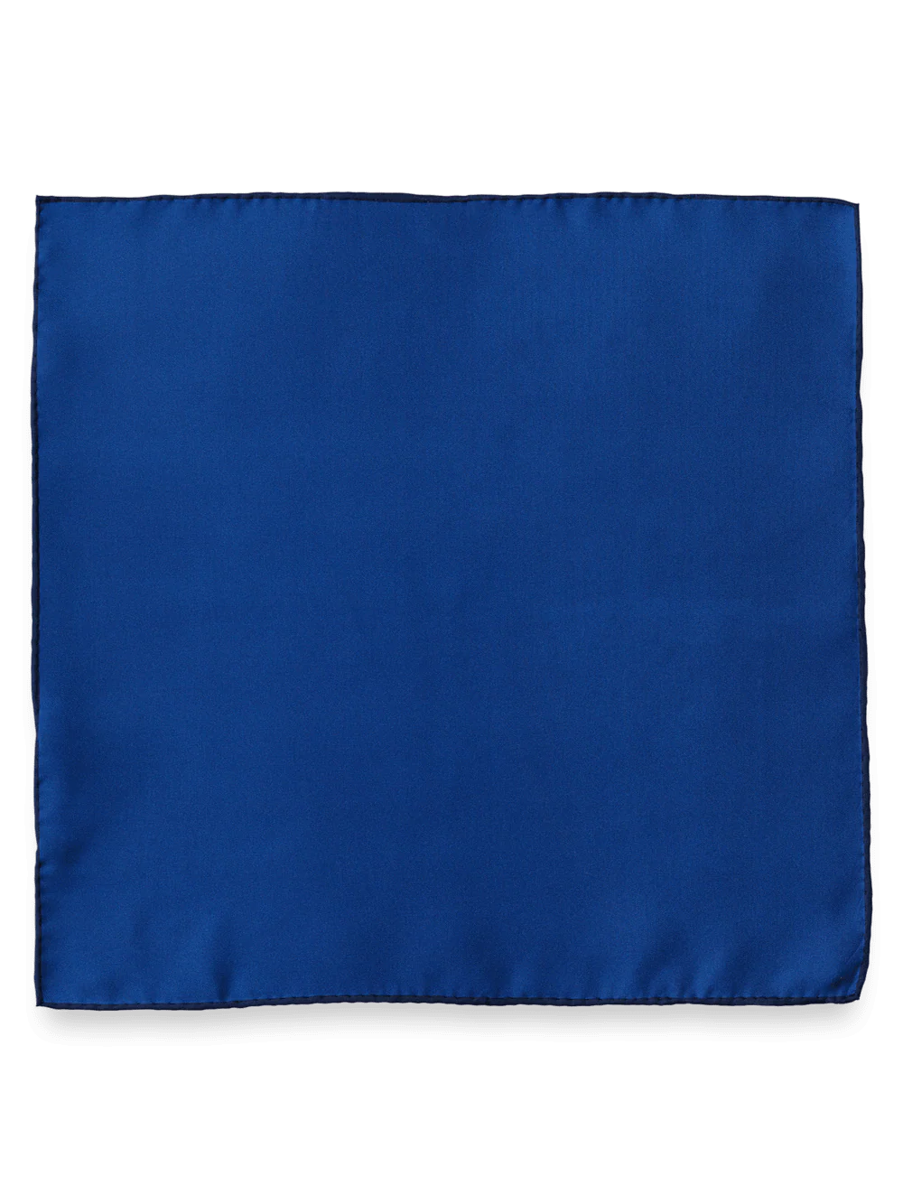 Solid Silk Pocket Square - Burgundy - Image 2