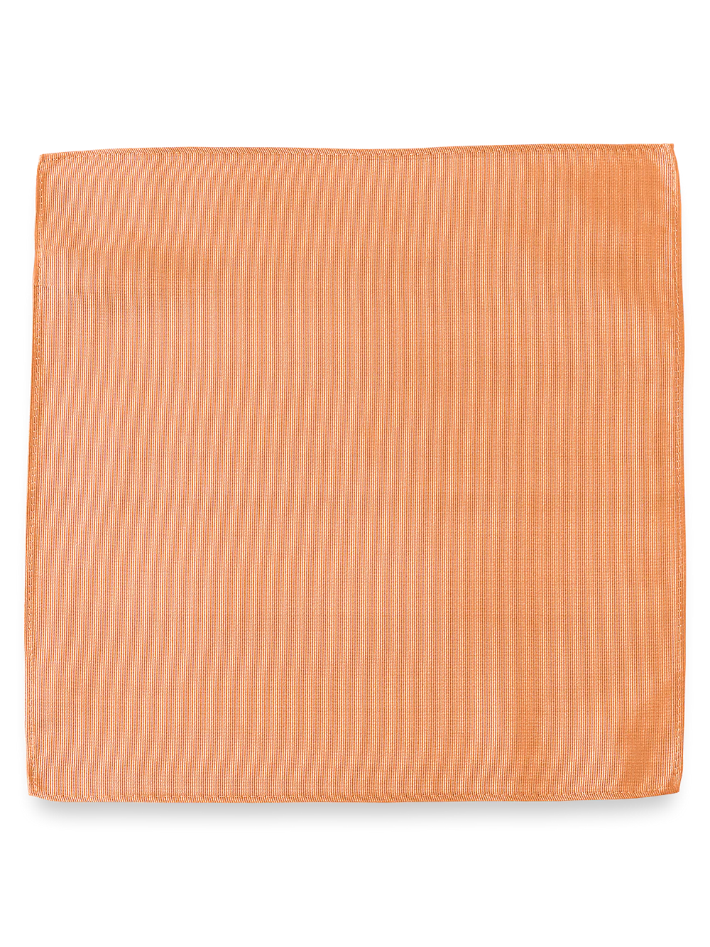 Solid Twill Silk Pocket Square - Yellow - Image 2