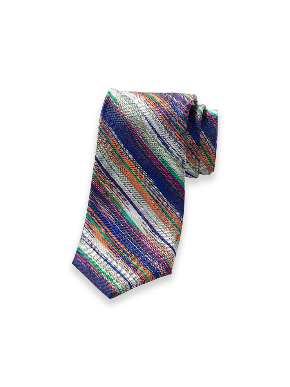 Stripe Woven Silk Tie - Multi
