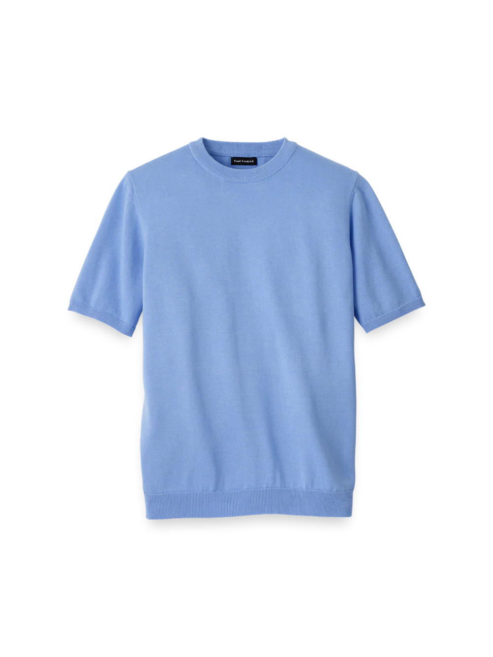Supima Cotton Crew Neck Sweater - Blue
