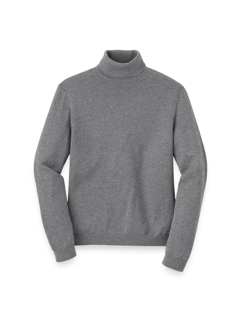 Supima Cotton Turtleneck - Medium Grey