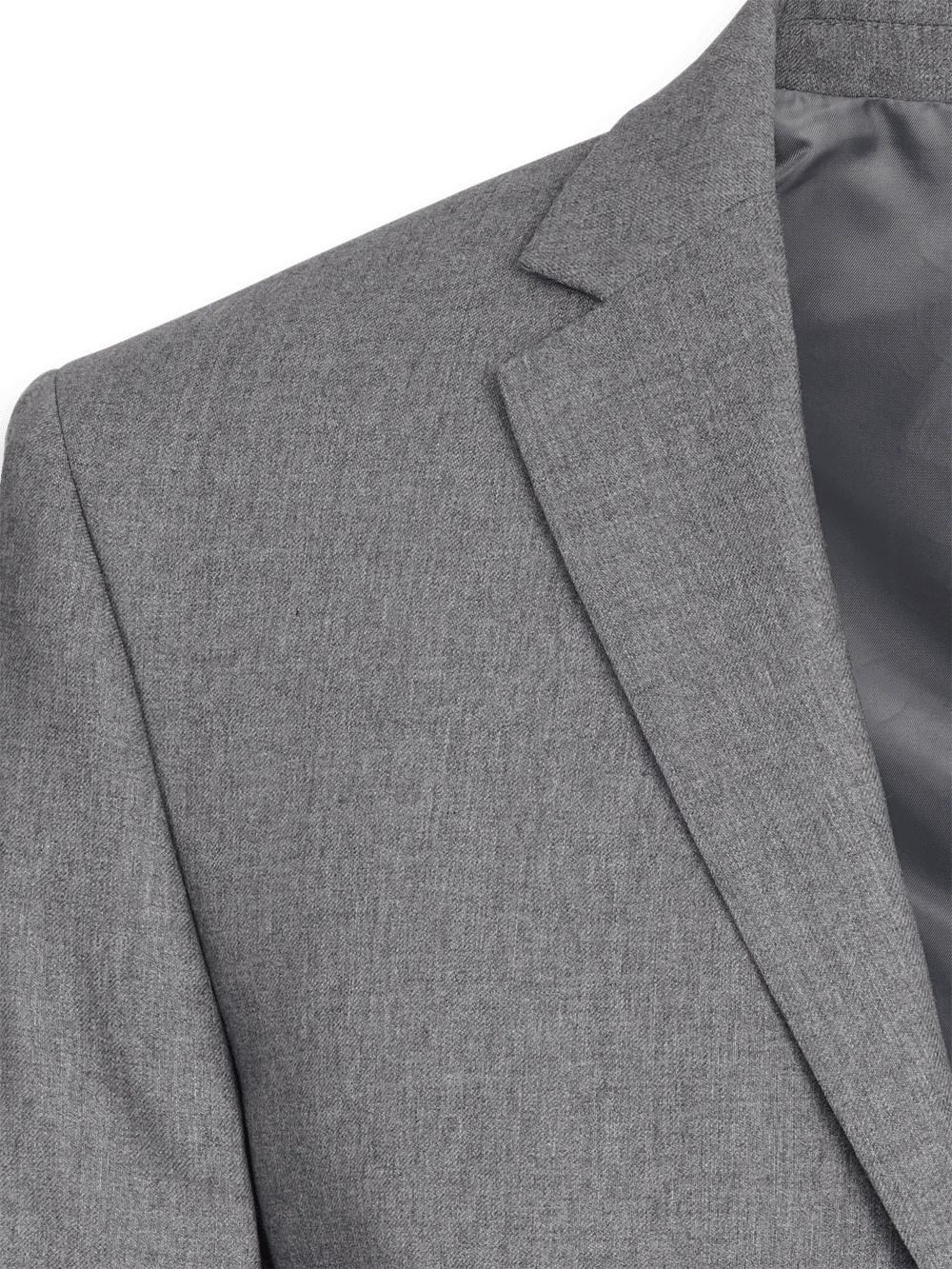 Tailored Fit Wool Essential Wool Notch Lapel Suit Jacket - Navy - Image 3