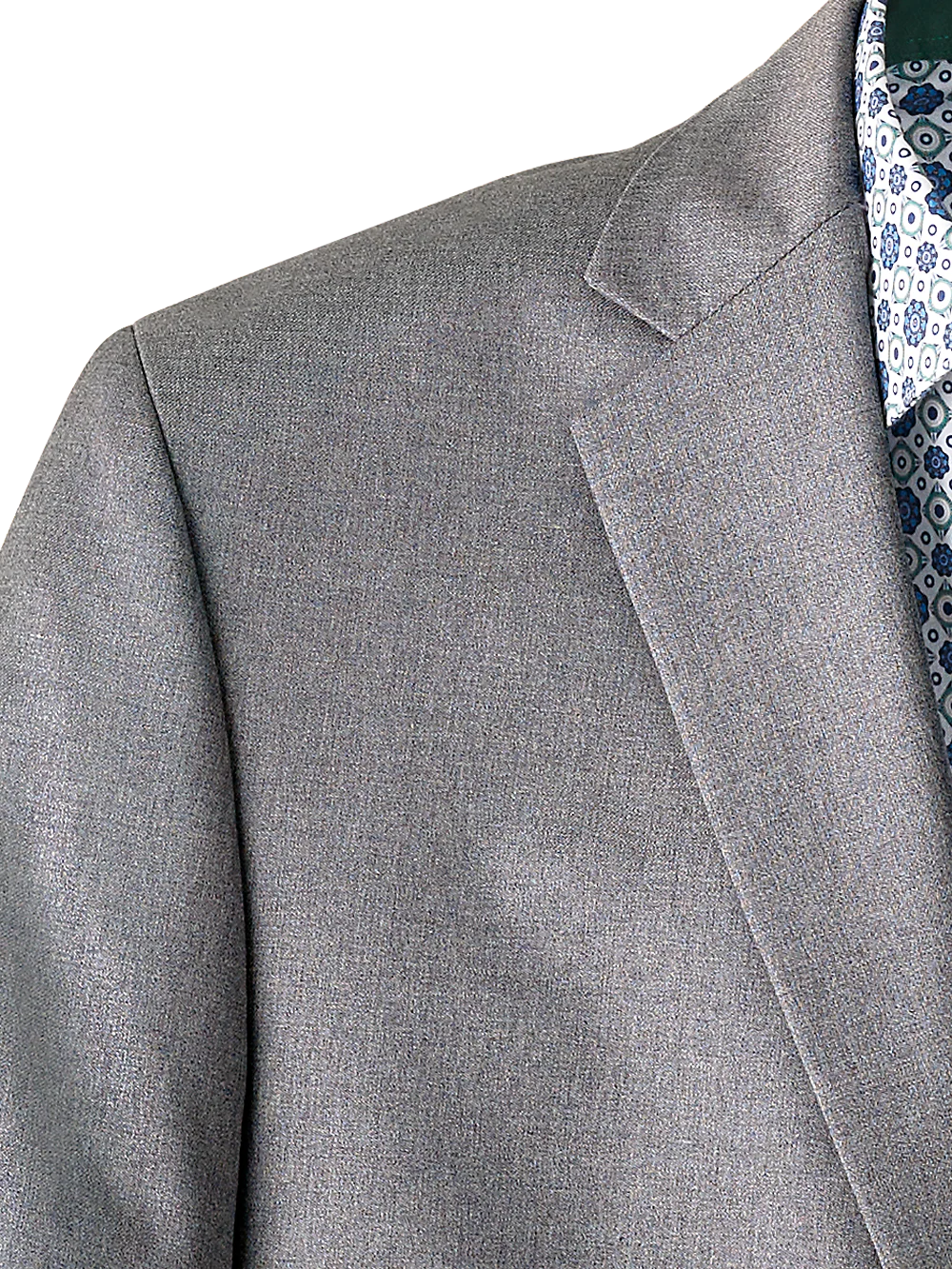 Tailored Fit Wool Travel Blazer - Pearl Grey - Image 4