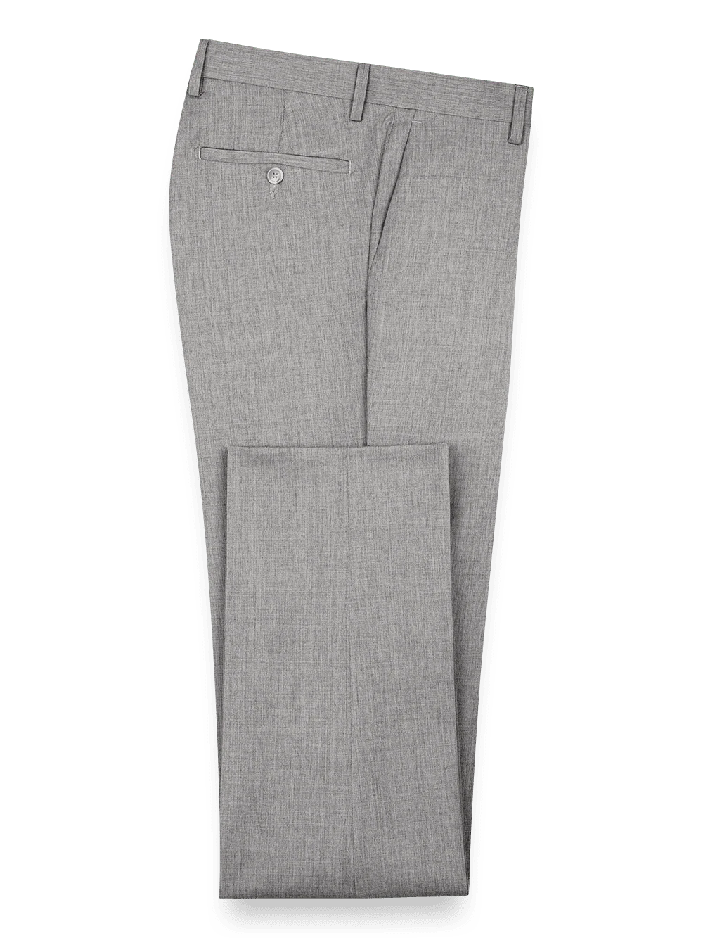 Wool Gabardine Pants - Pearl Grey