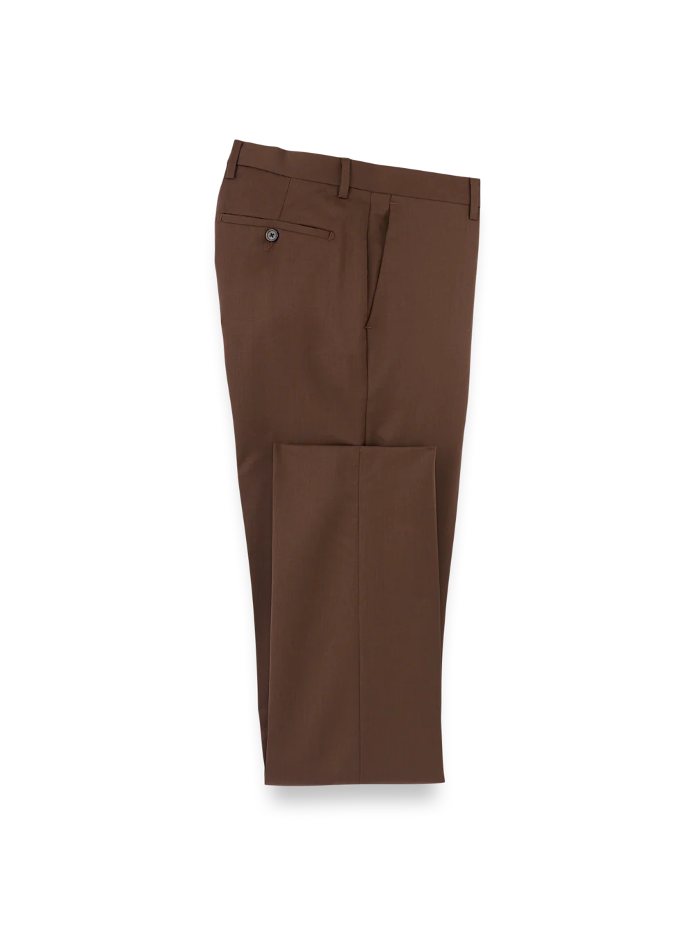 Wool Gabardine Pants - Brown