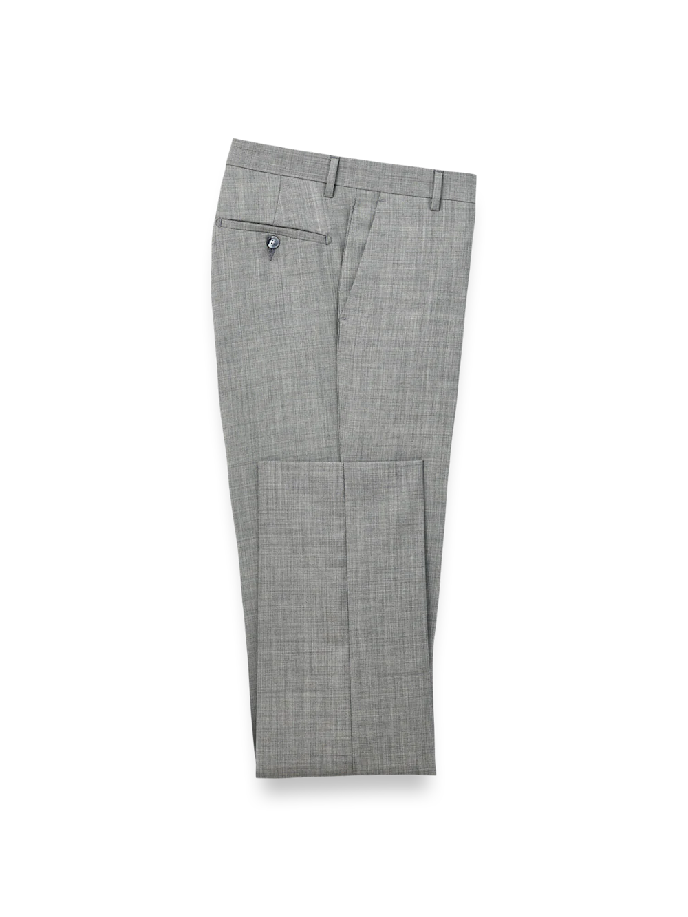 Wool Sharkskin Pants - Grey
